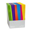 C-Line Products 2Pocket Laminated Paper Portfolio with 3Hole Punch, Assorted Set of 100 Folders, 100PK 06300-DS